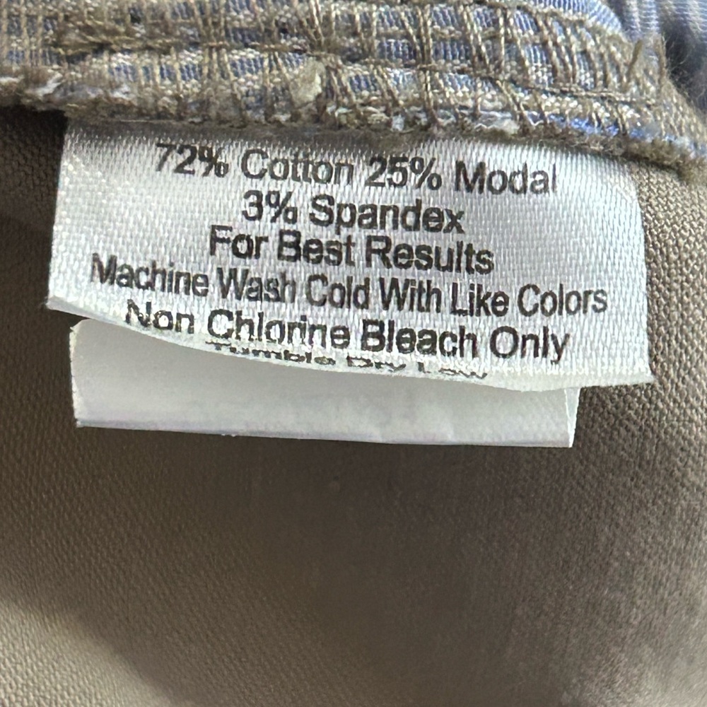 Peter Millar Pants Mens 32 (32x33) Khaki Signature Sateen 5-Pocket Golf Pants - Picture 5 of 9